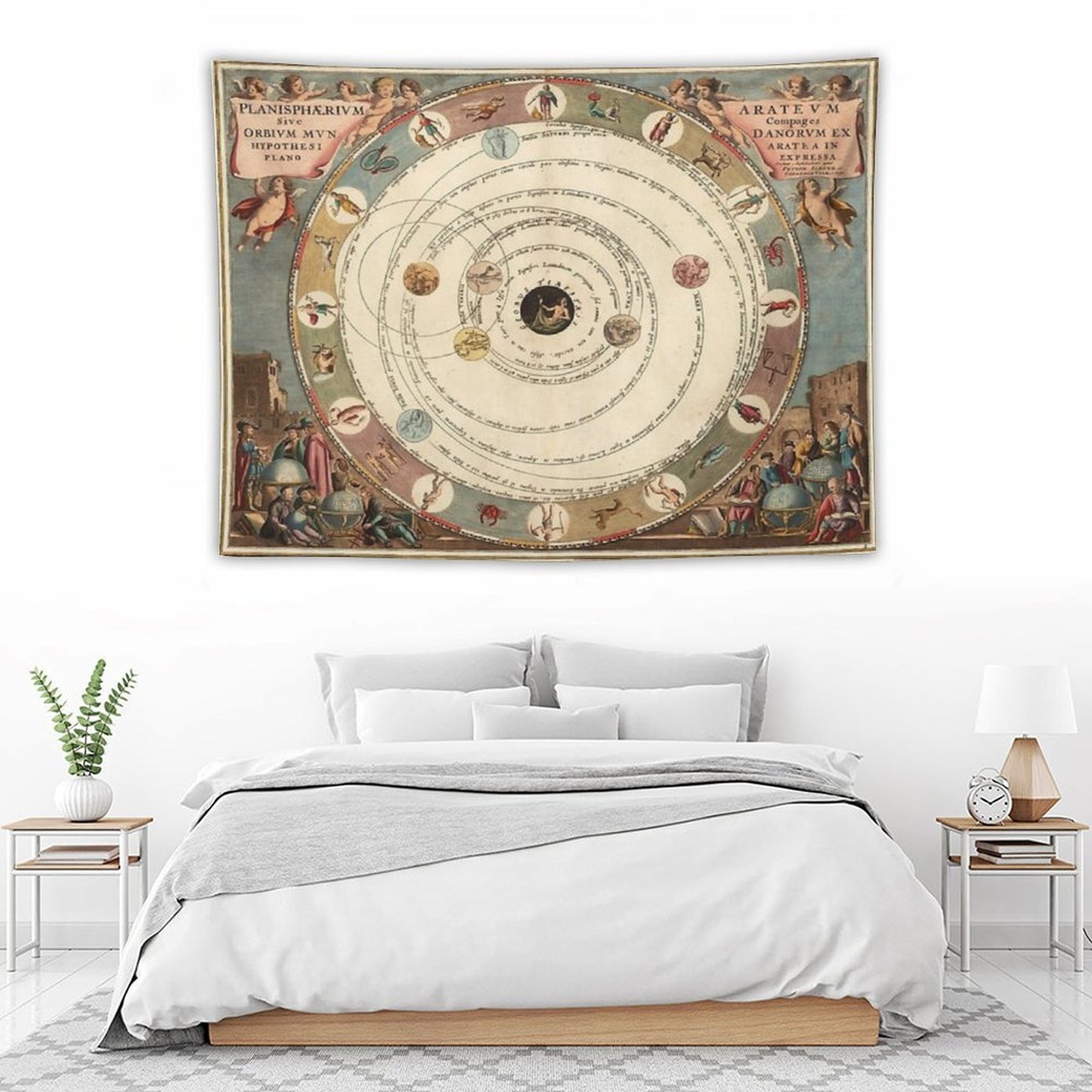 Vintage Zodiac Circle with Horoscope Tapestry