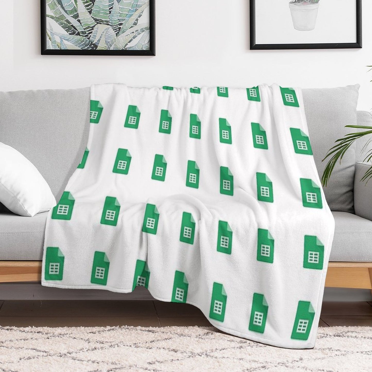 Google Sheets Throw Blanket