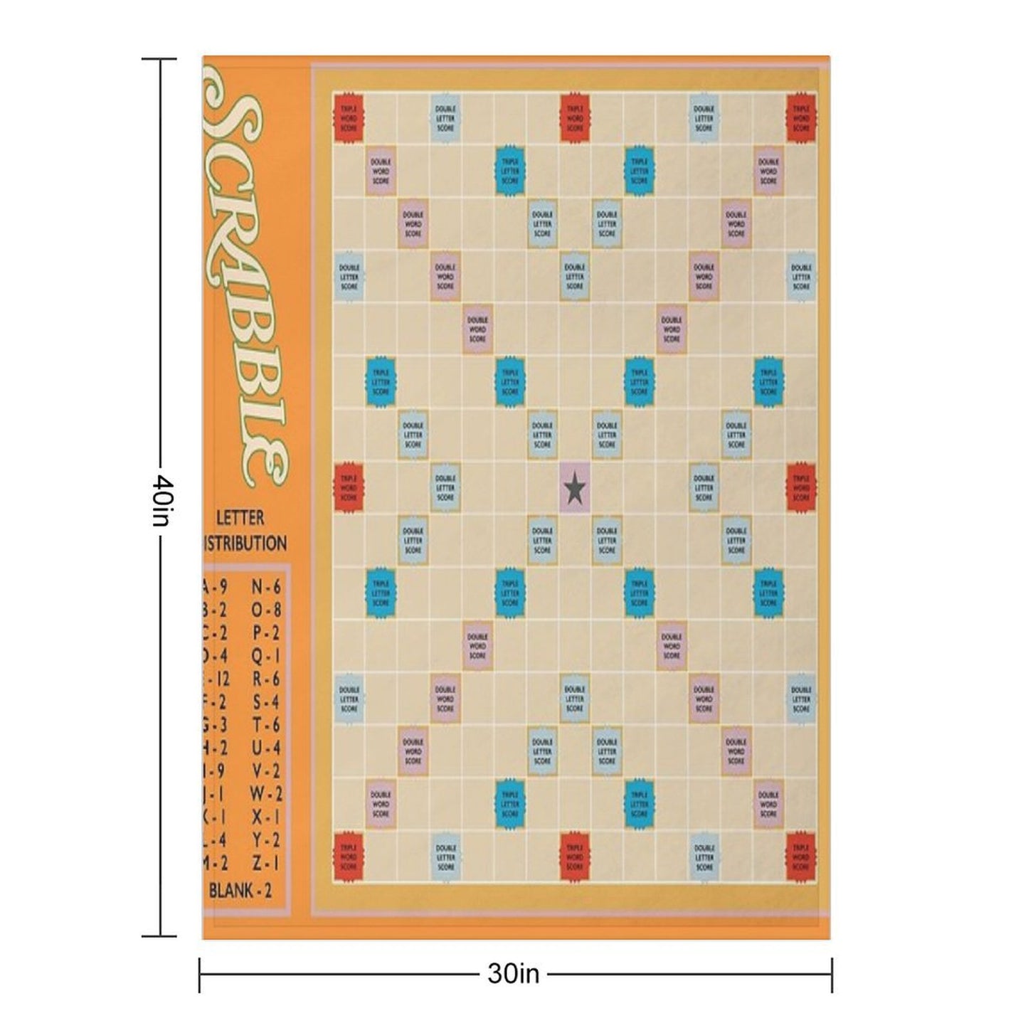 Scrabble Throw Blanket