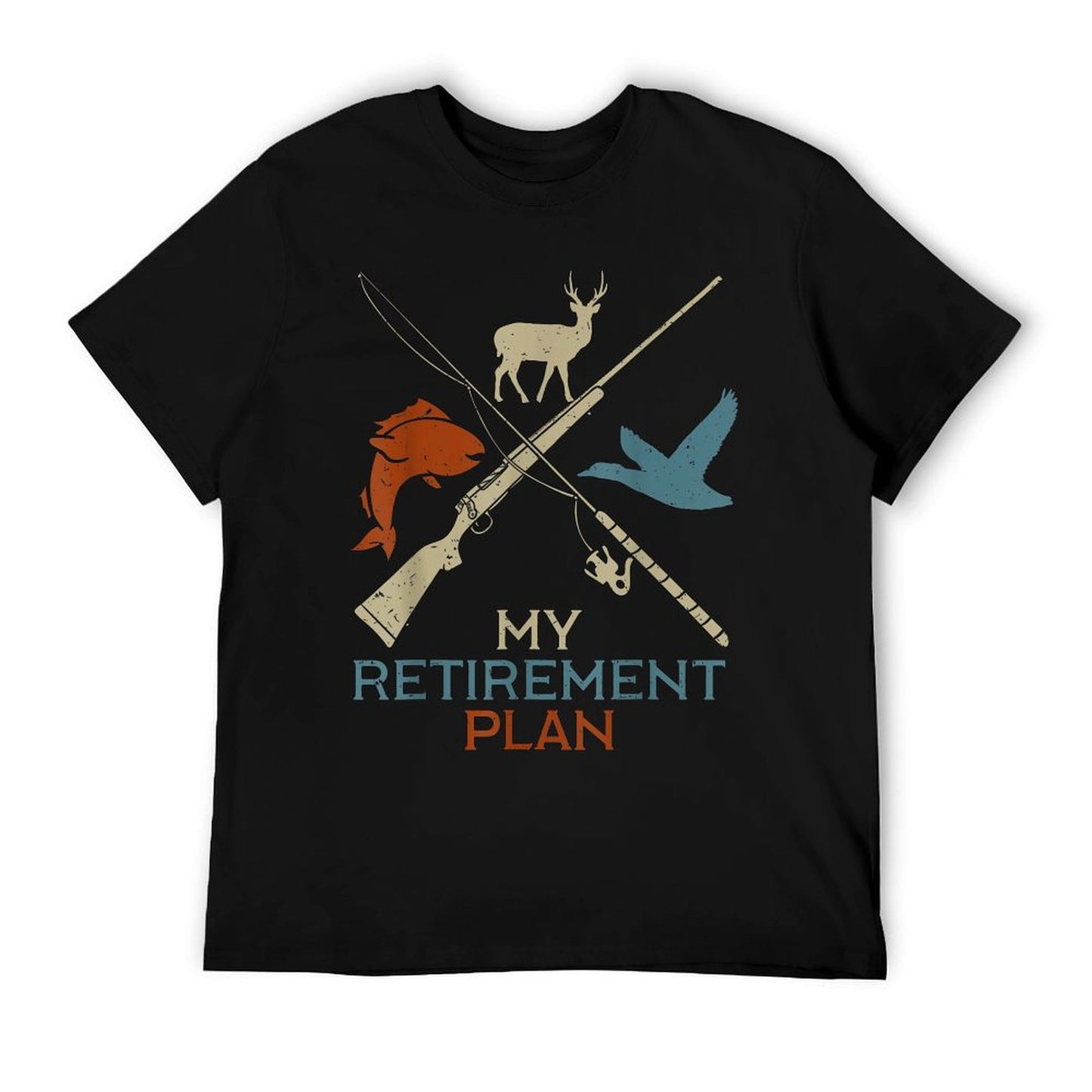 My Retirement Plan Hunting Fishing Hunter Grandfather T-Shirt