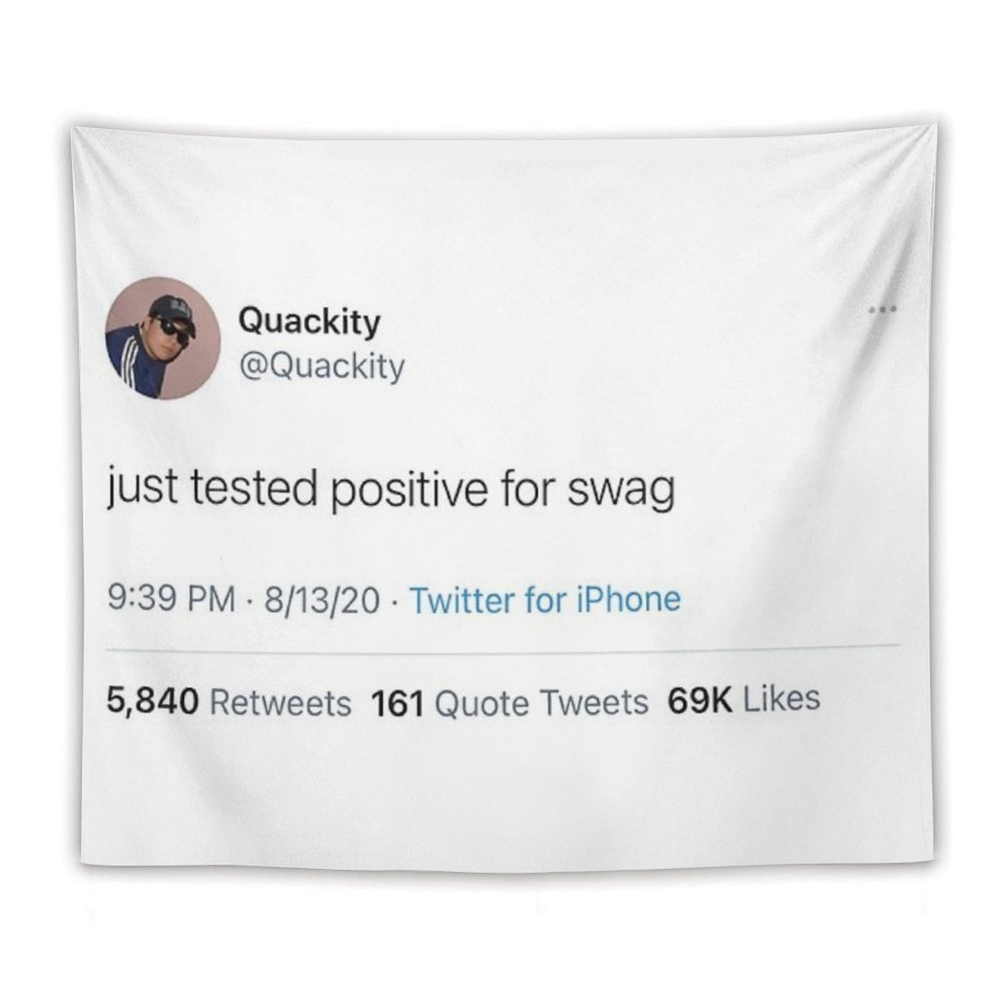 Quackity Tweet Tapestry