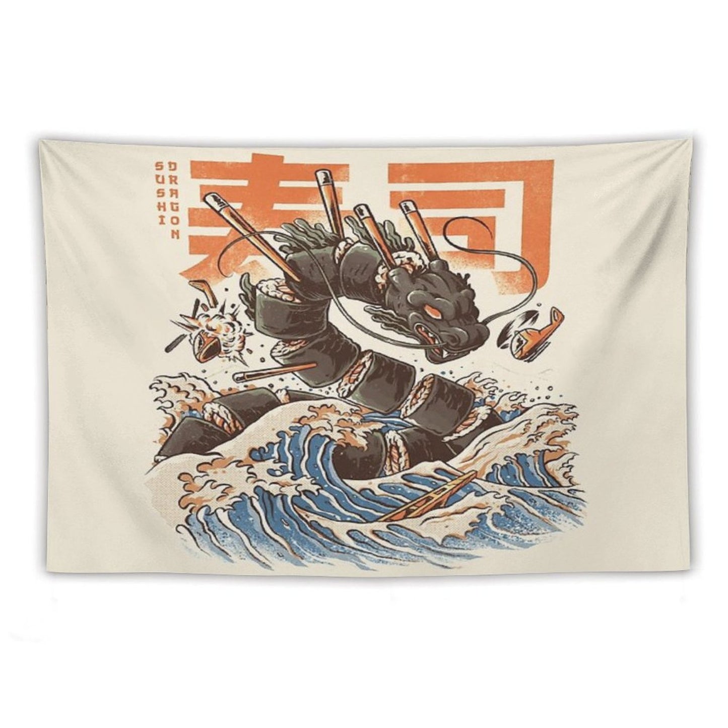 Great Sushi Dragon Tapestry