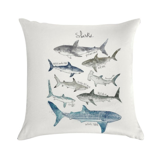Sharks Soft Warmth Comfort Throw Pillow