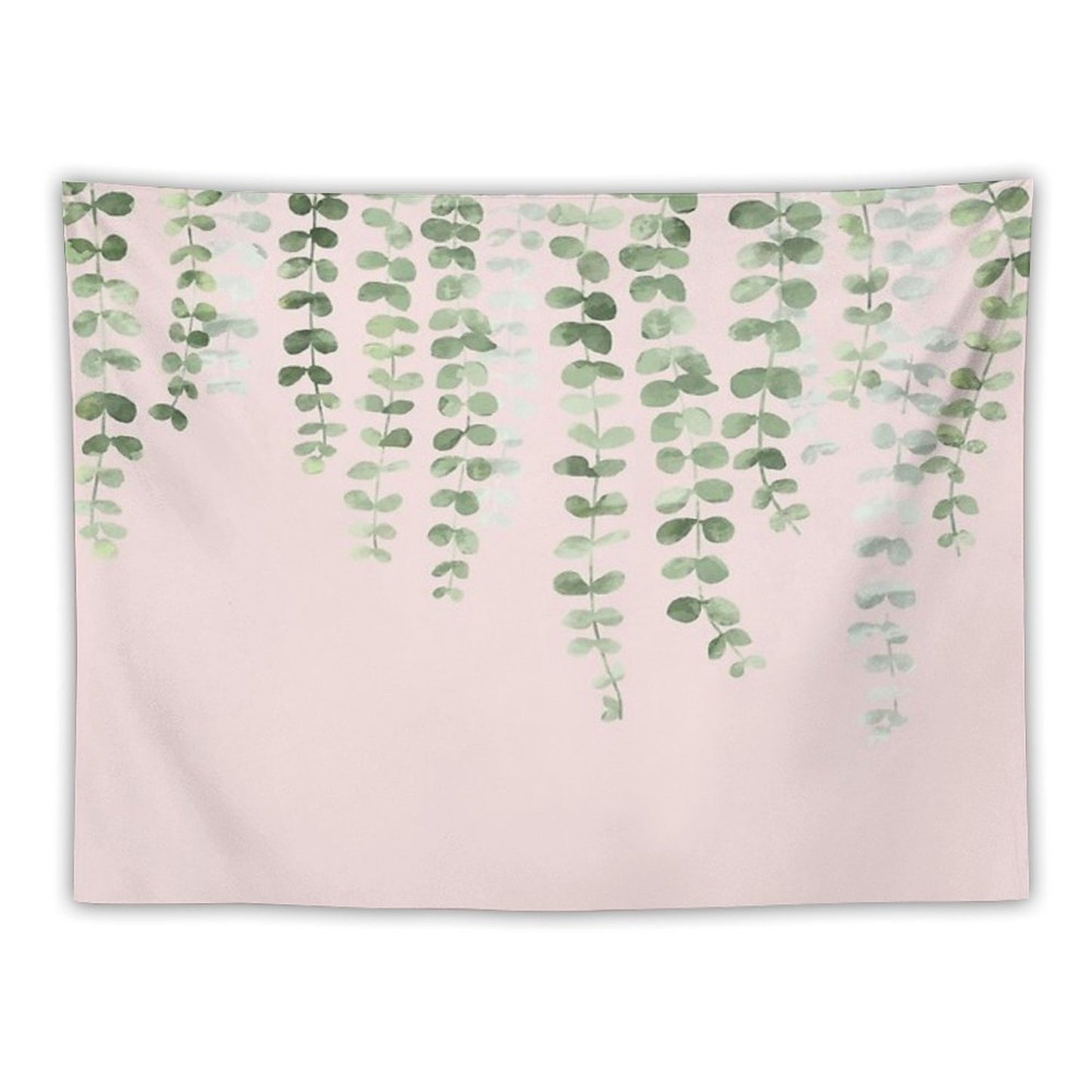 Eucalyptus Watercolor Pink Tapestry