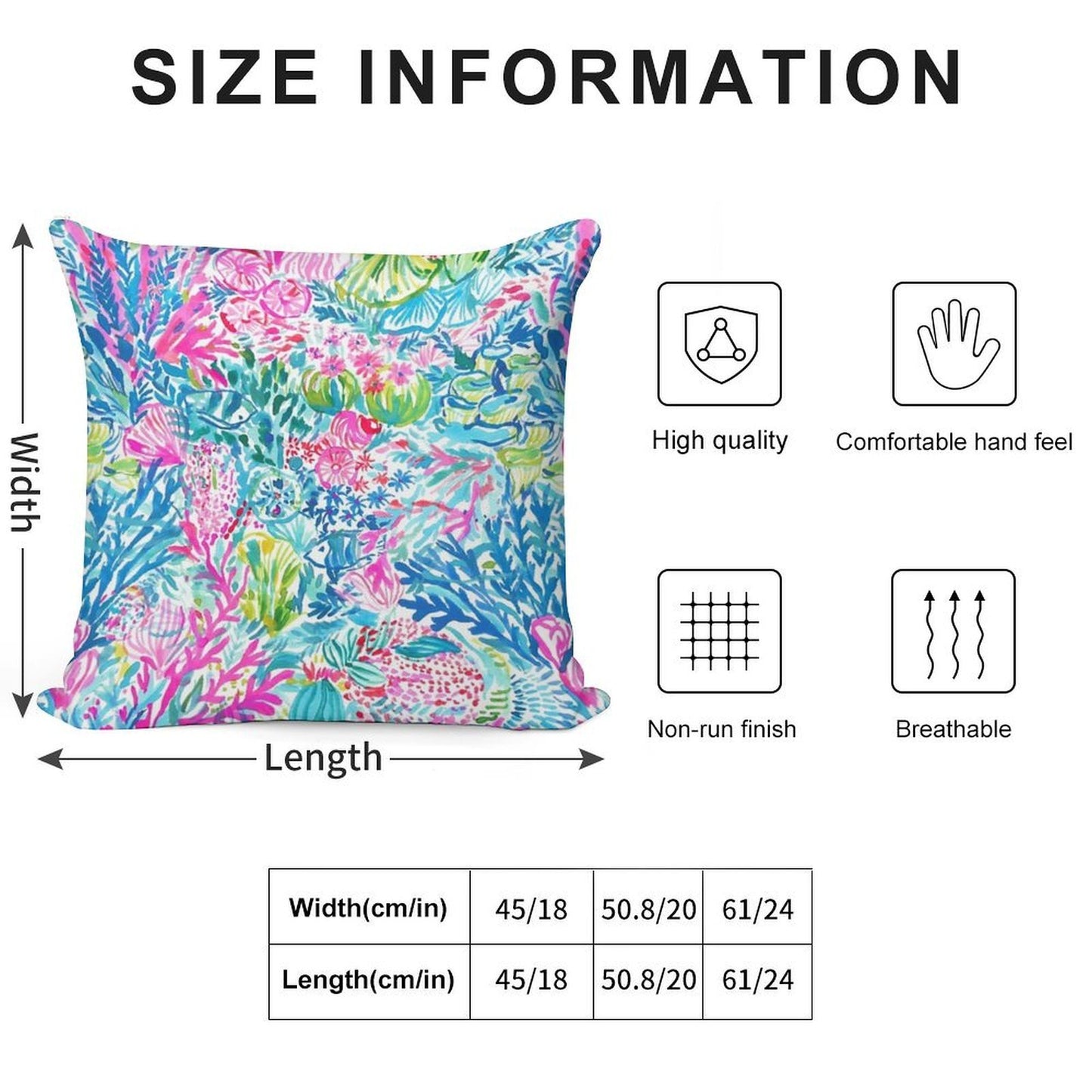 Summer Lily Ocean Holidays Soft Gift Ready Throw Pillow
