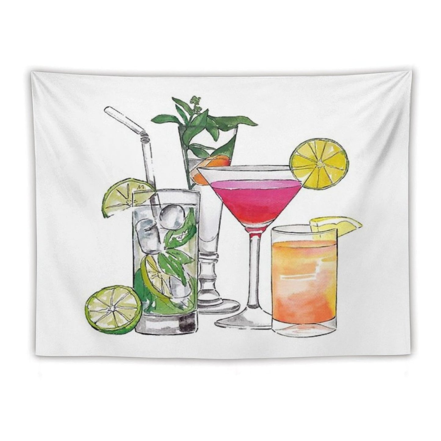 Alcohol Drinks Tapestry Tapestry