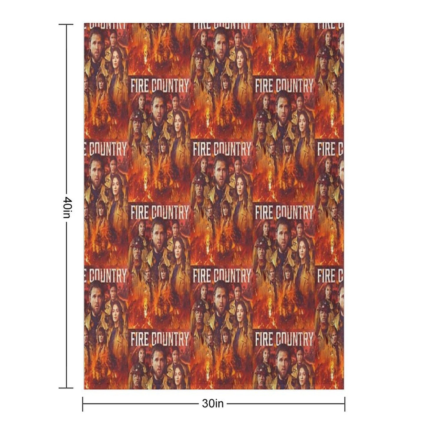 Fire Country - Burned Throw Blanket
