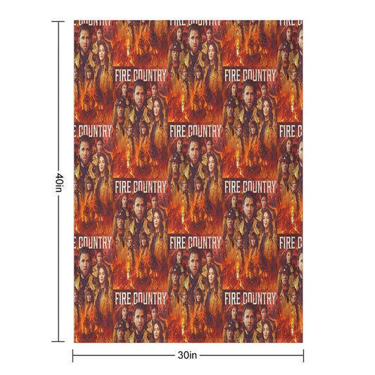 Fire Country - Burned Throw Blanket