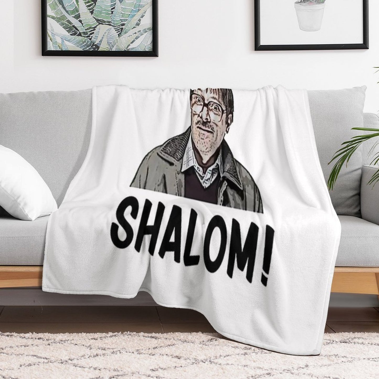 Shalom Jackie Parody Throw Blanket