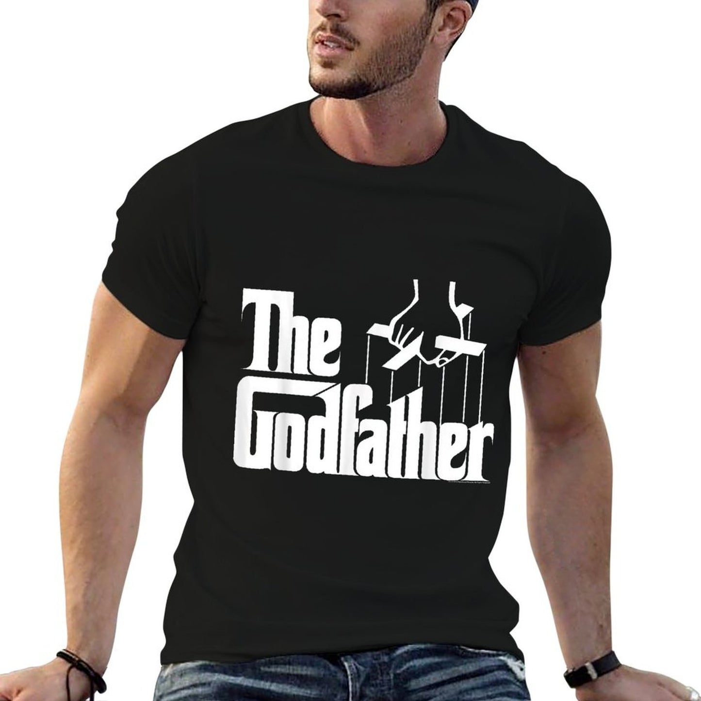The Godfather Original White Title Logo T-Shirt