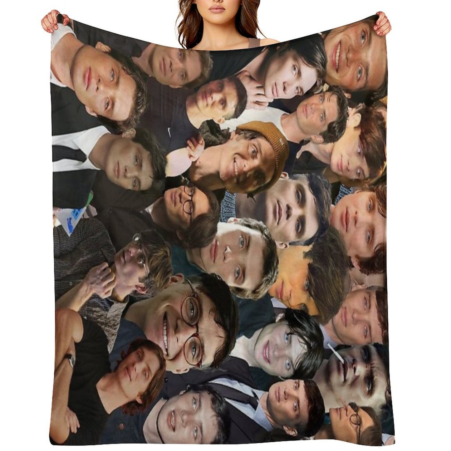 Cillian Murphy Photo Collage Throw Blanket
