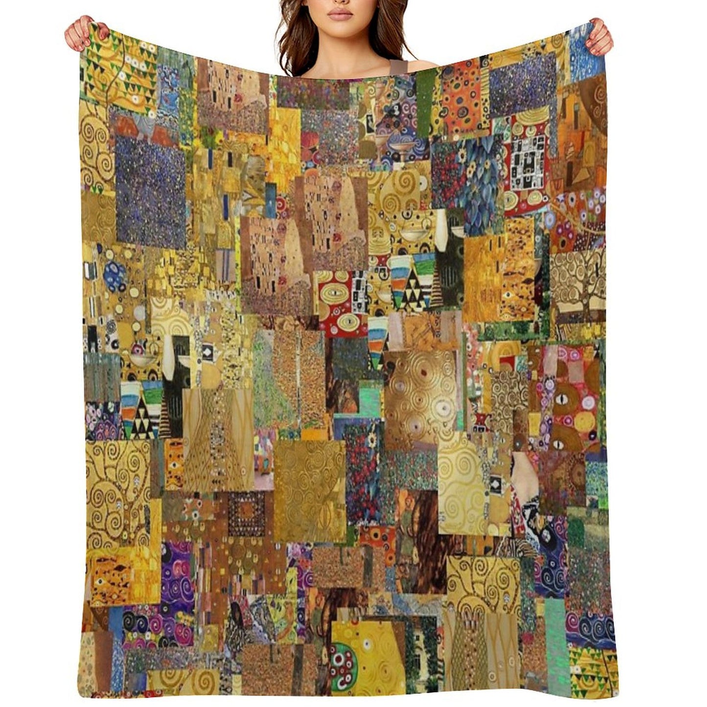 Gustav Klimt Throw Blanket