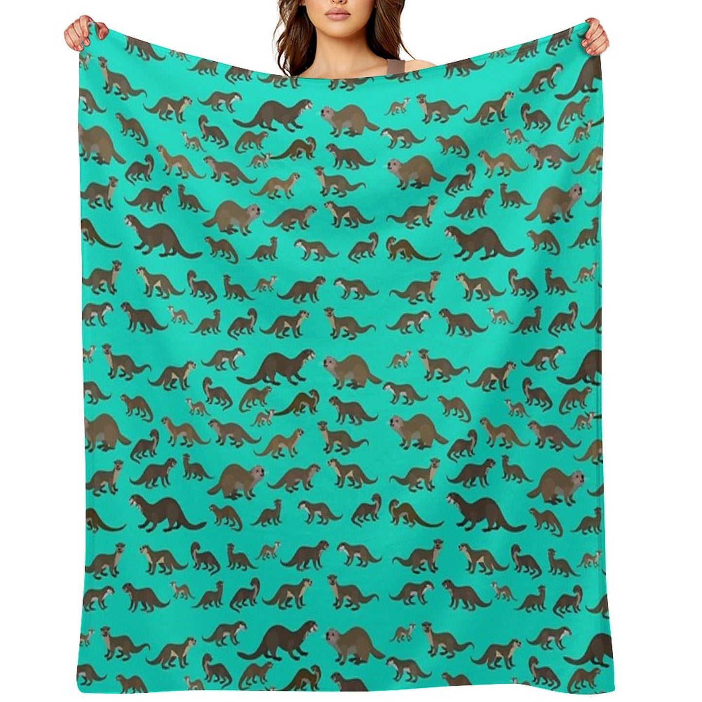 Know Your Otters Throw Blanket