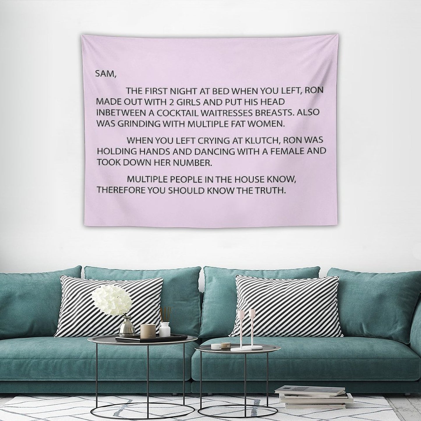 Letter to Sam Sammi Sammy Tapestry