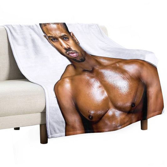 Michael B. Jordan Throw Blanket