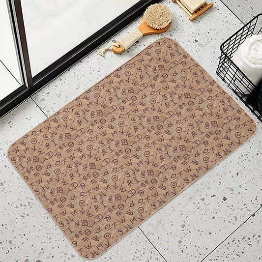 Cattle Brands Bath Mat