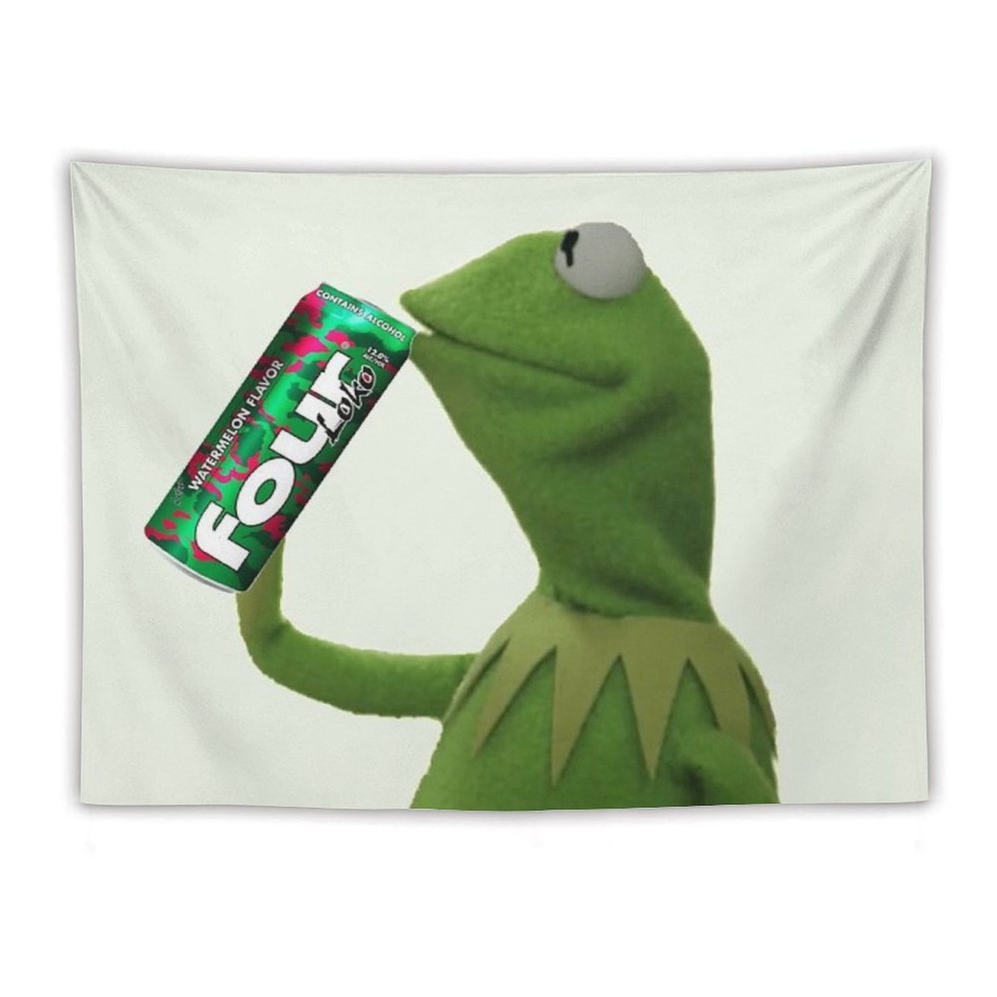 Kermit Sips Four Loko Tapestry
