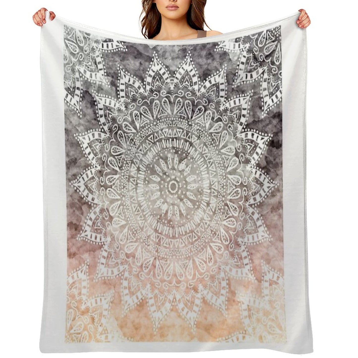 BOHEMIAN HYGGE MANDALA Throw Blanket