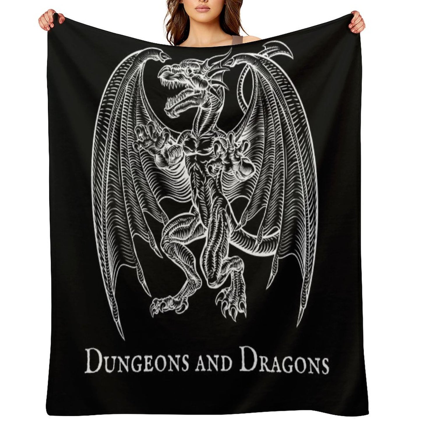 Dungeons And Dragons Design Throw Blanket