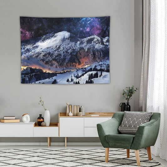 Mountain Calm in Space View Tapestry