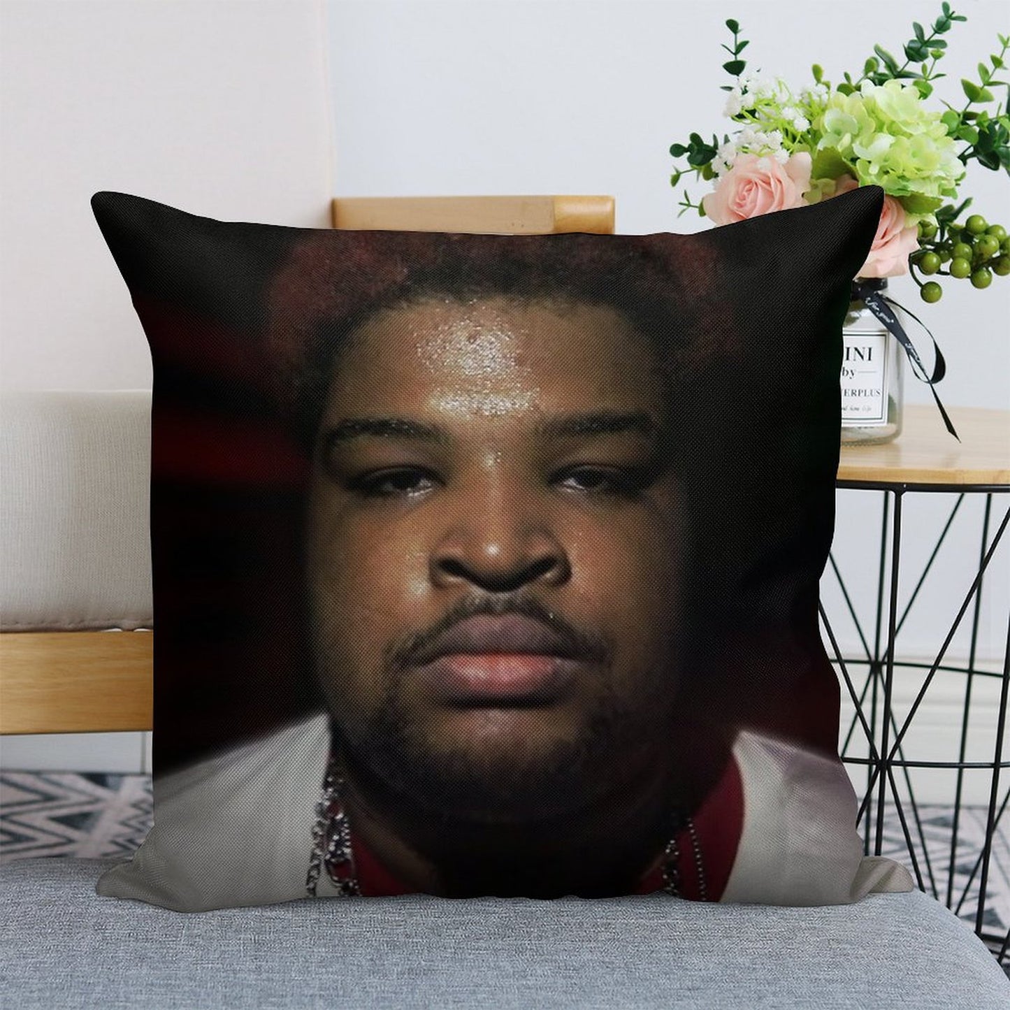 Mario Judah Rage Pillow Linen Throw Pillow Cover