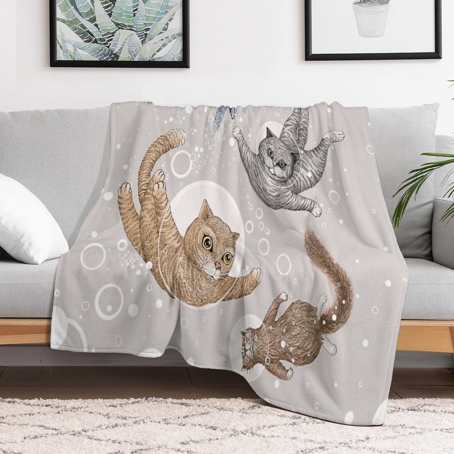 Cat Throw Blanket