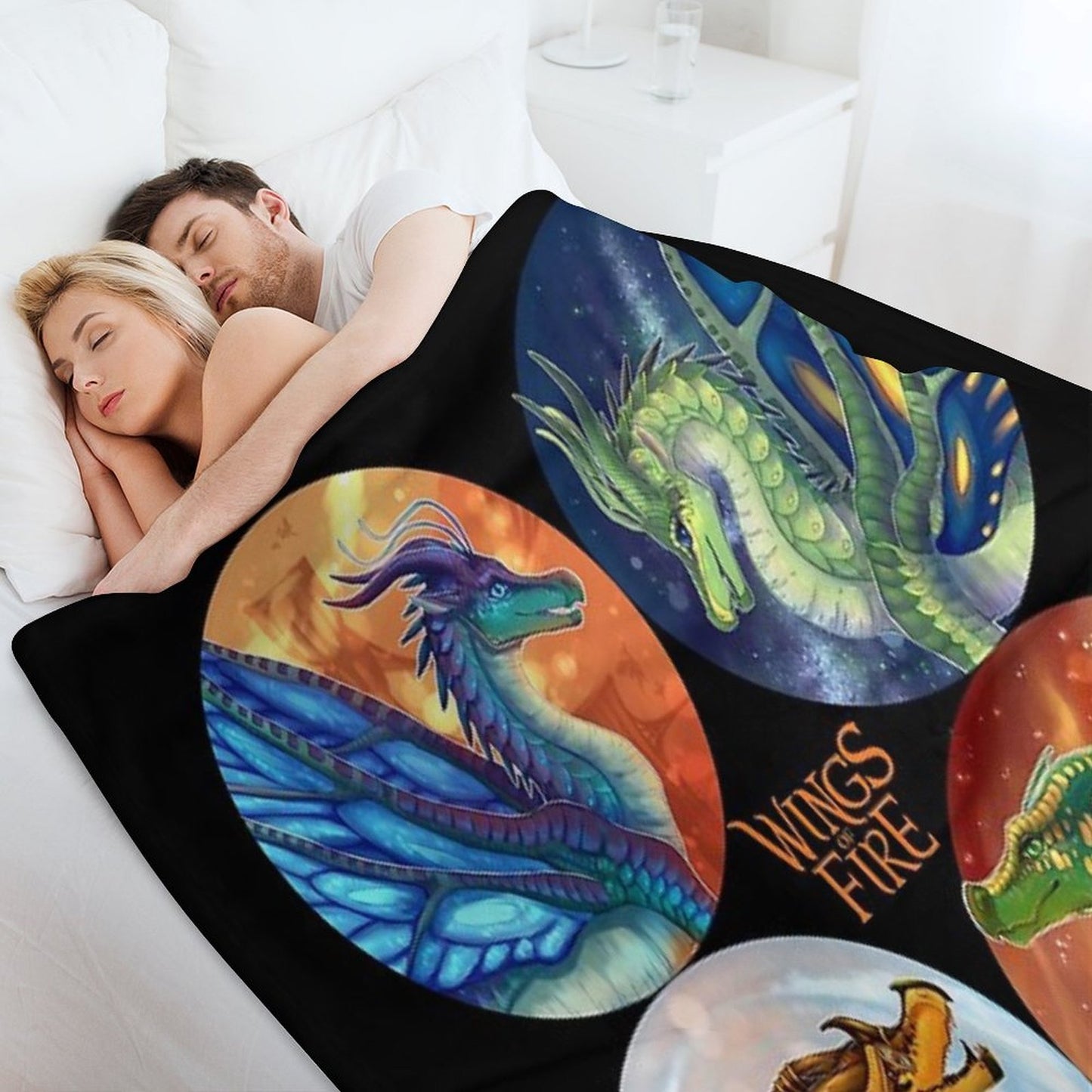 Wings of Fire - Heroes of The Lost Continent Throw Blanket