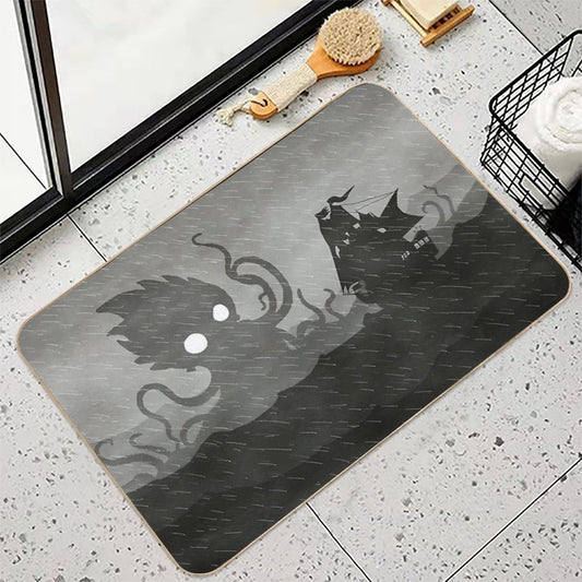 Rainy Ship & Kraken Bath Mat