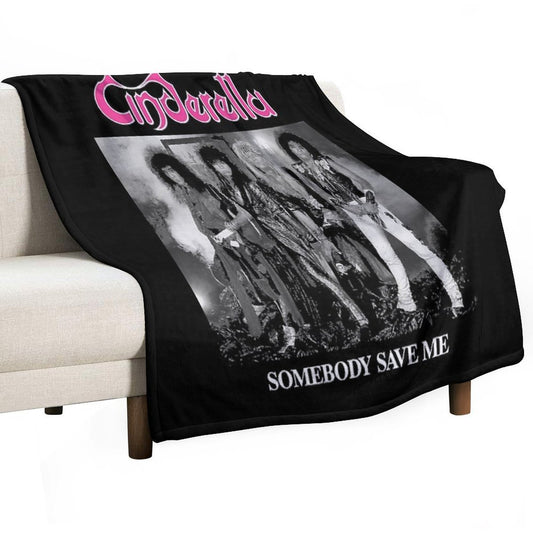 Steel Heels & Heartbeats – Glam Noise Icon Style Throw Blanket