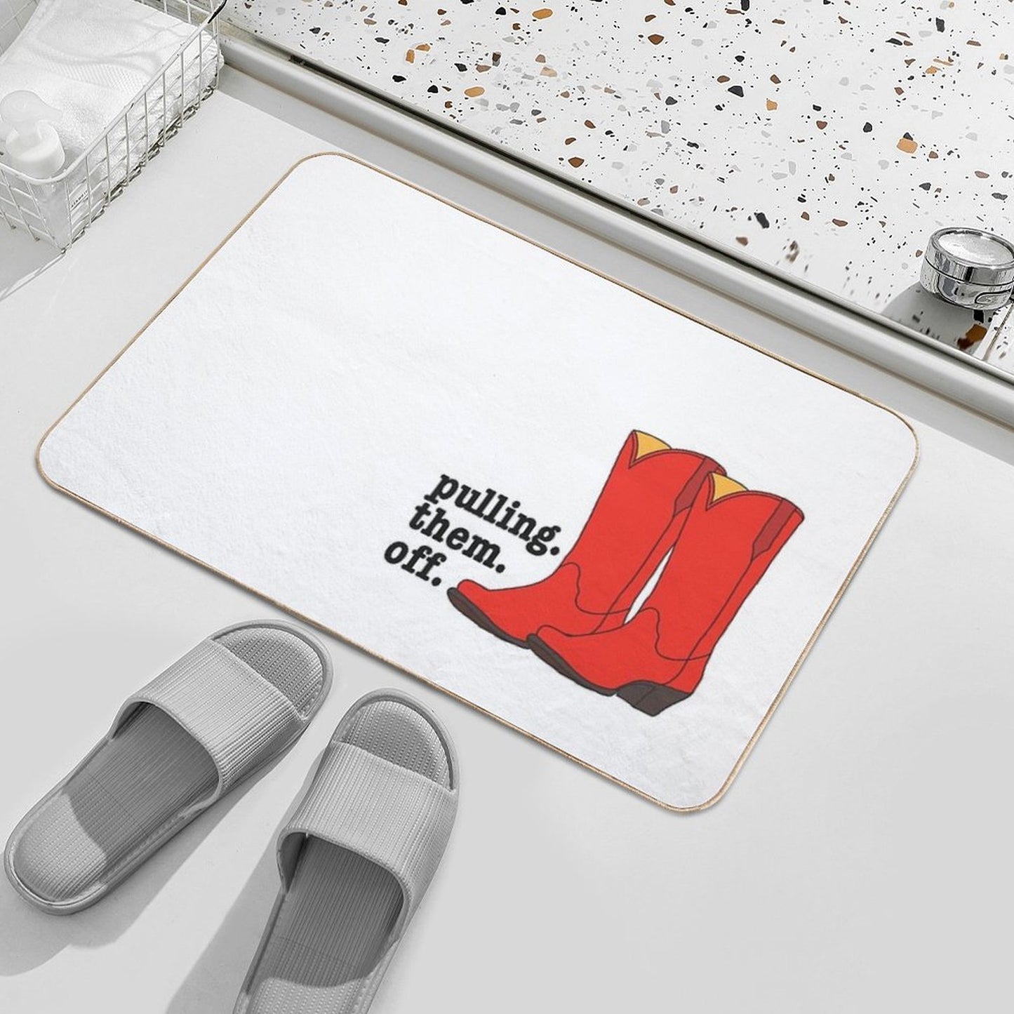 Ted’s Cowboy Boots from How I Met Your Mother Repositionable Bath Mat