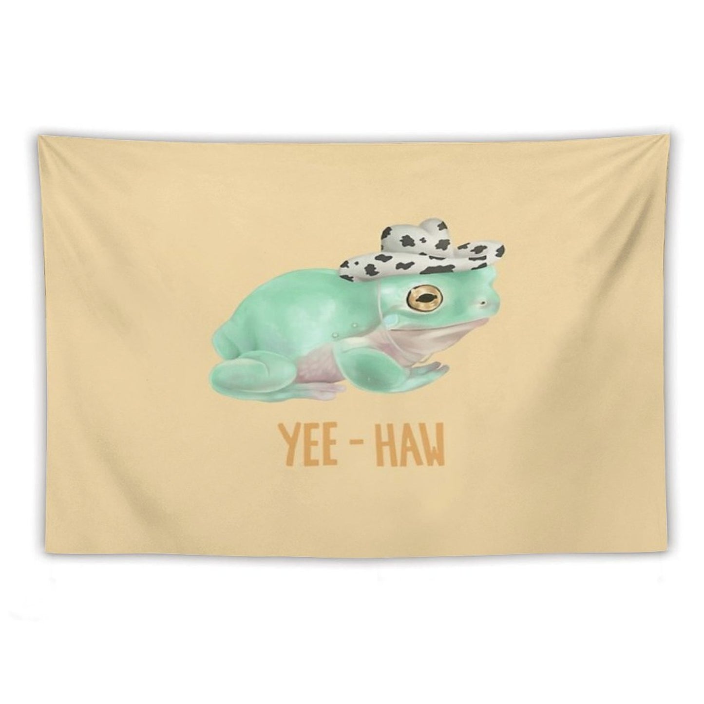 Cowboy Frog Tapestry