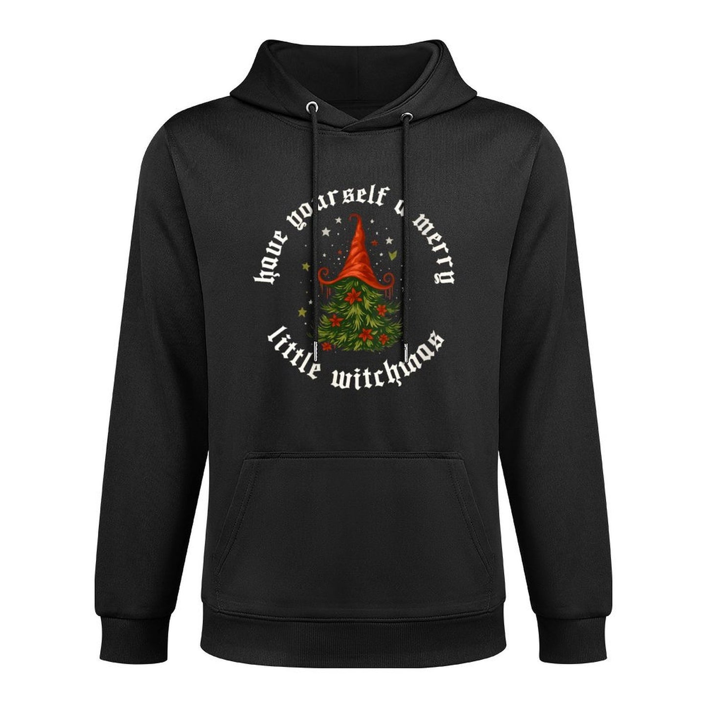 Womens Have Yourself A Merry Little Witchmas Funny Xmas Christmas Medium-Weight Fabric Hoodie