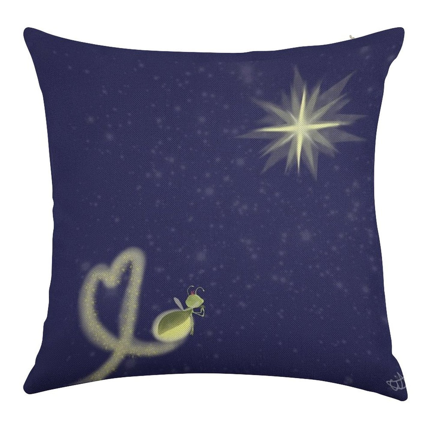 Ray And Evangeline Linen Throw Pillow Cover