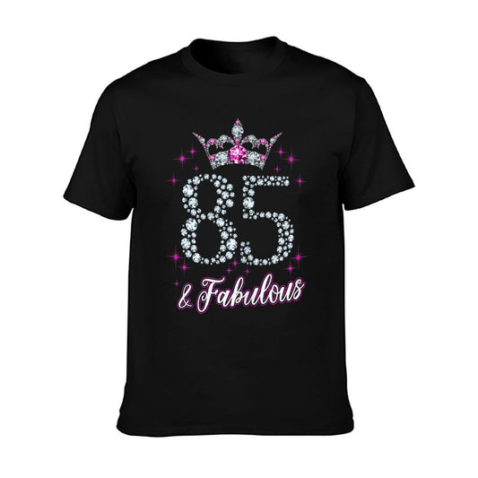 Womens 85 And Fabulous 1935 85Th Birthday Gift T-Shirt