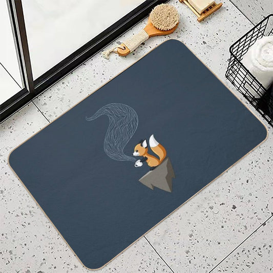 Fox Tea Repositionable Bath Mat