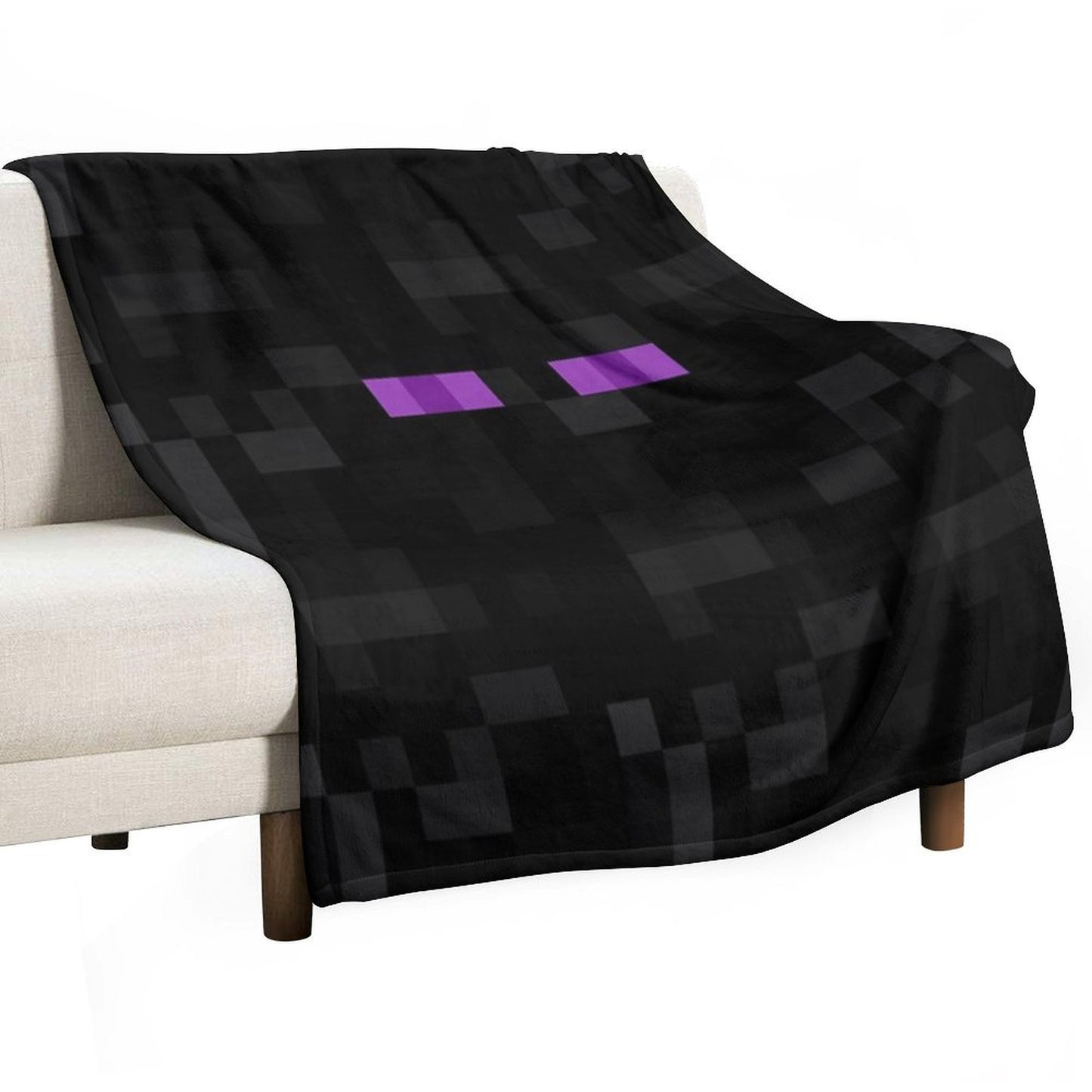 Enderman Pattern Throw Blanket