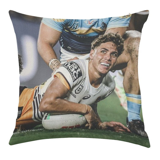 Reece Walsh Linen Throw Pillow Cover