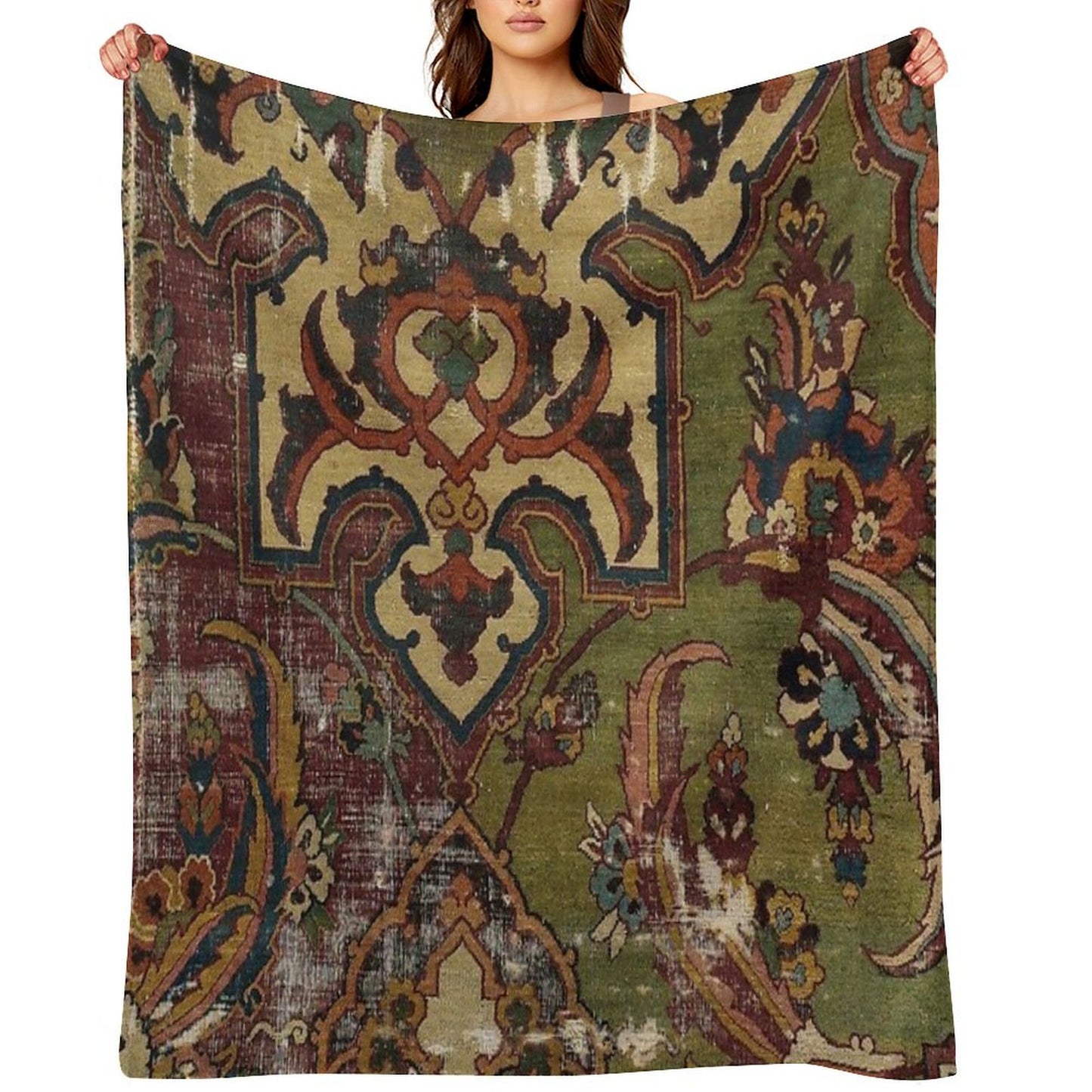 Antique Kilim 13 Throw Blanket