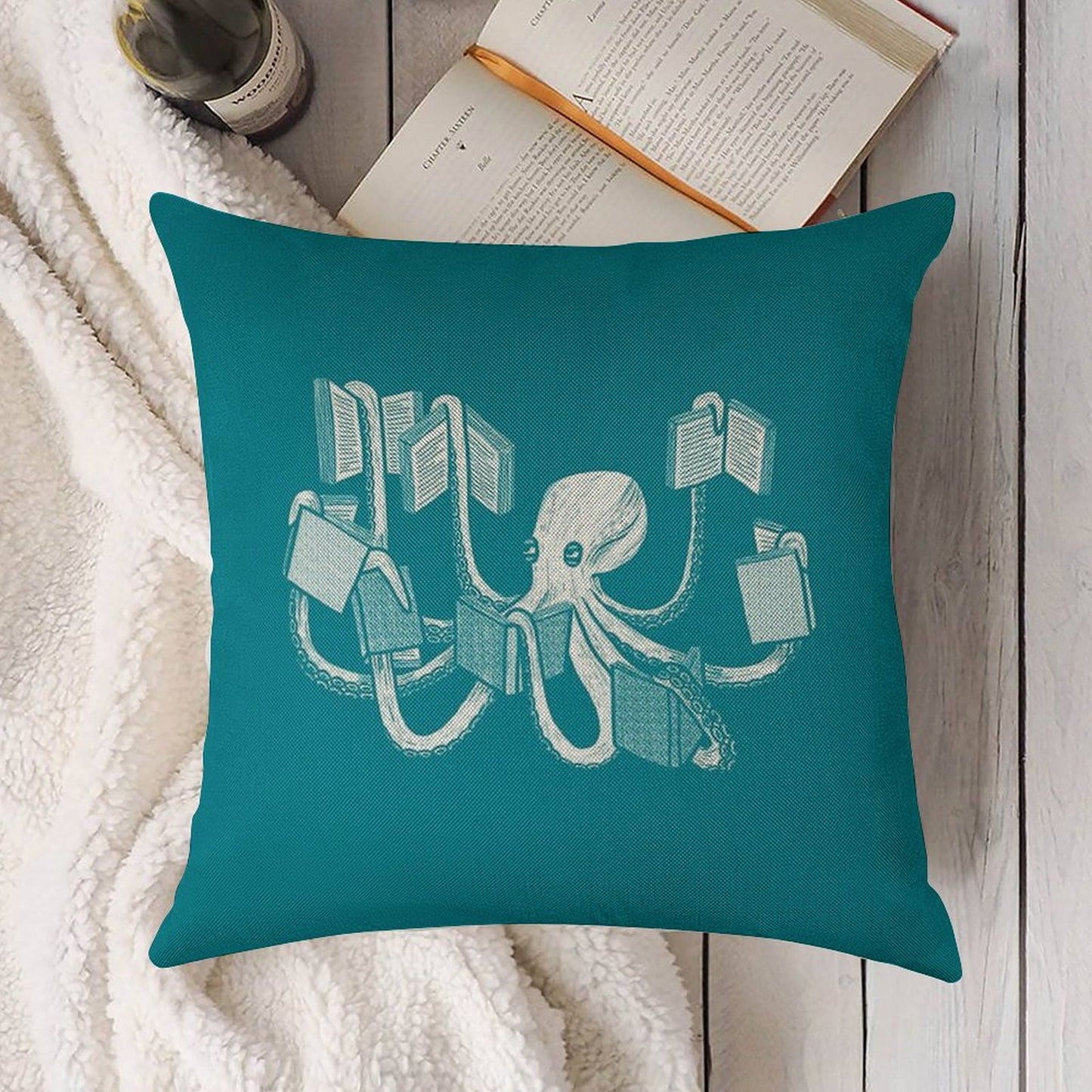 Armed With Knowledge Linen Throw Pillow Cover