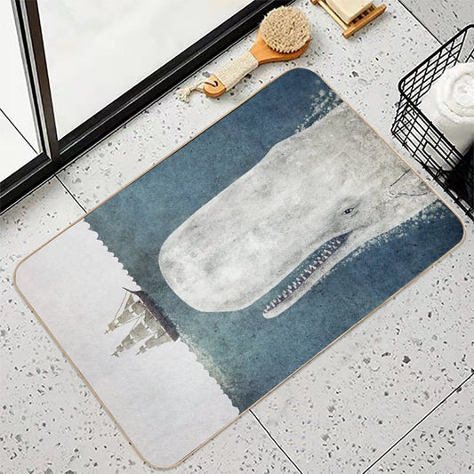 The White Whale Bath Mat