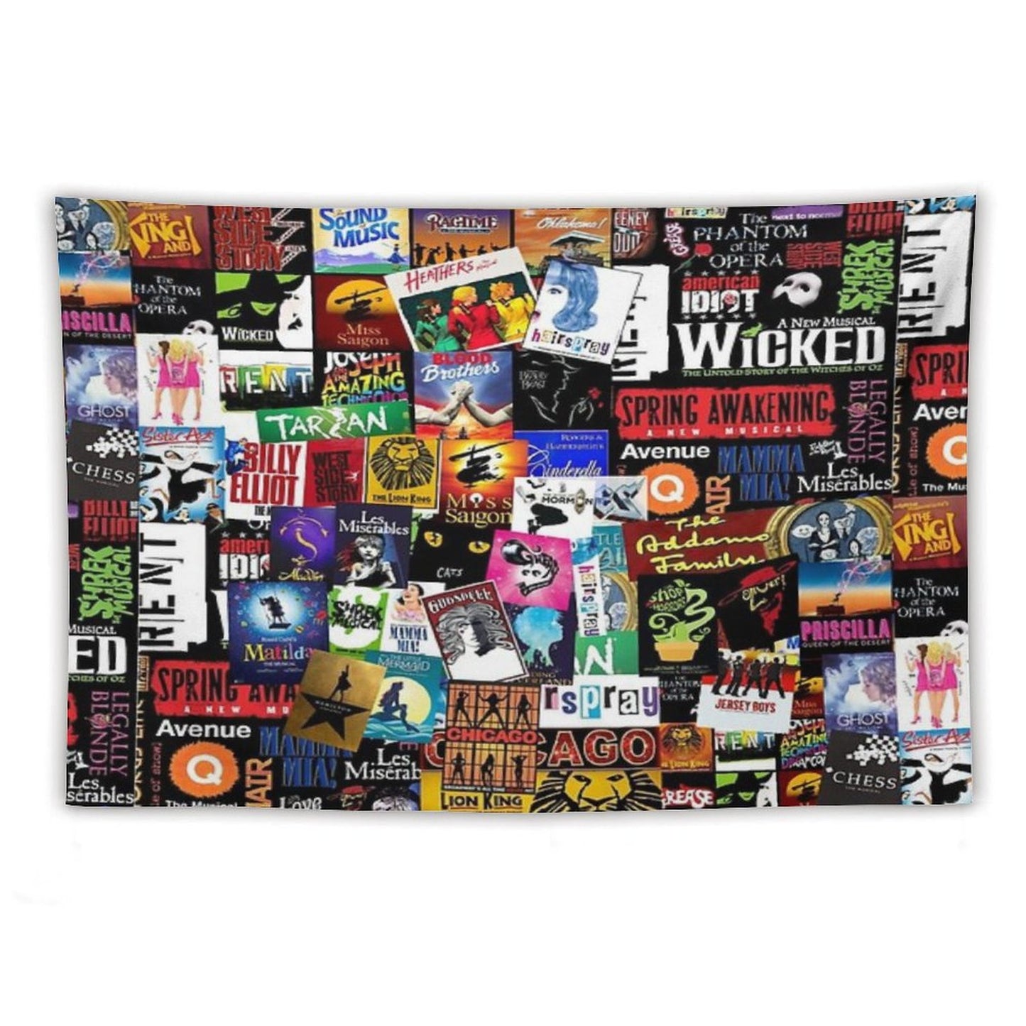 Musicals Collage II Original Tapestry
