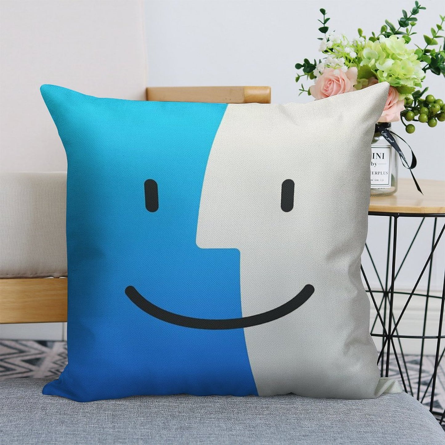 Finder Linen Throw Pillow Cover