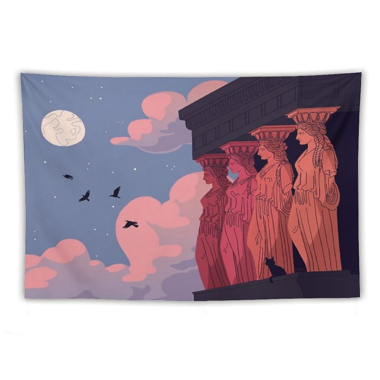 Caryatids at Dusk Tapestry