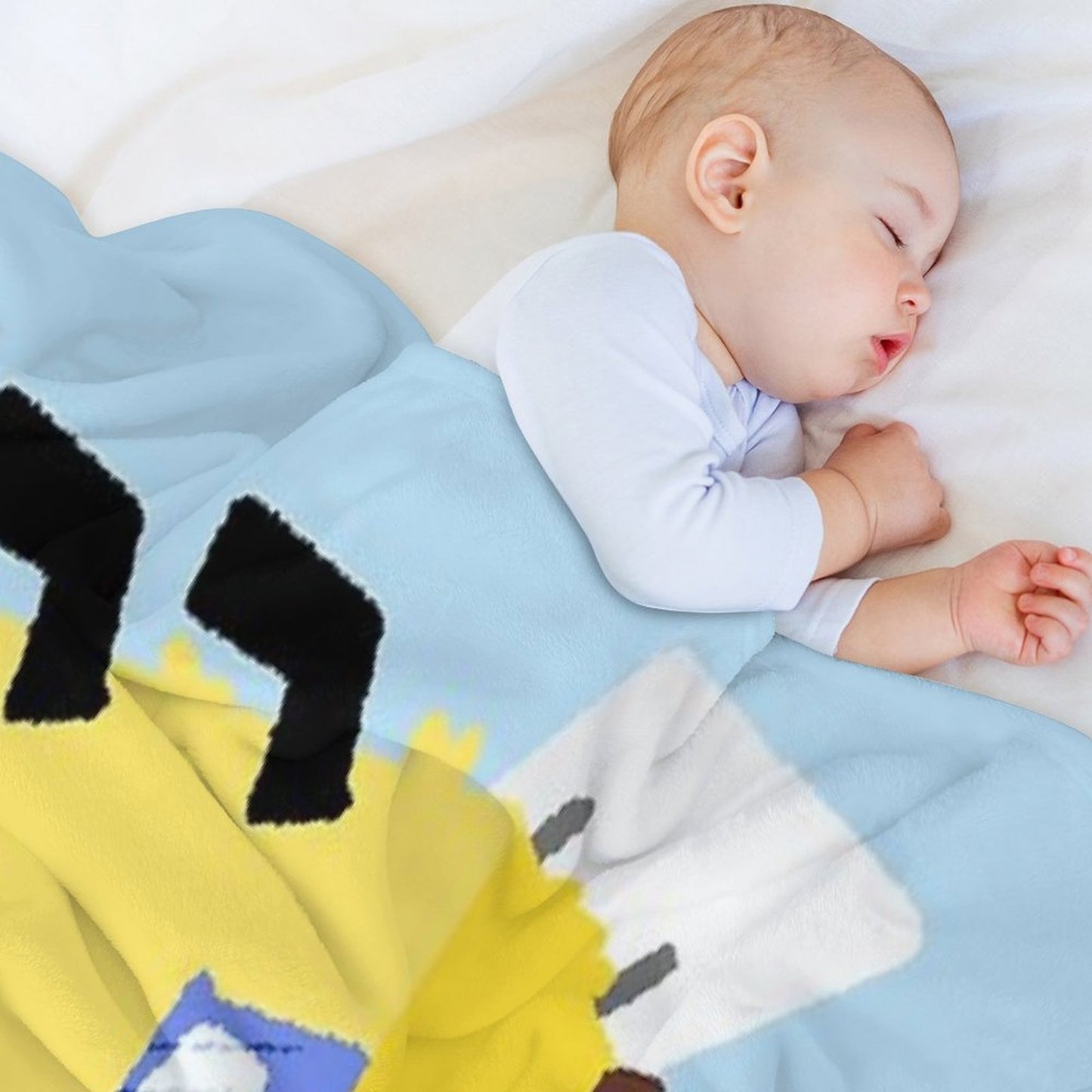Minecraft Bee Throw Blanket
