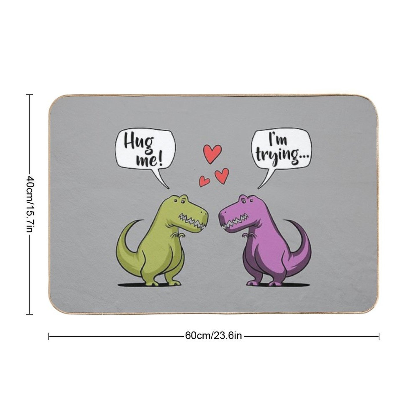 T-Rex Dinosaur Hug Me Bath Mat