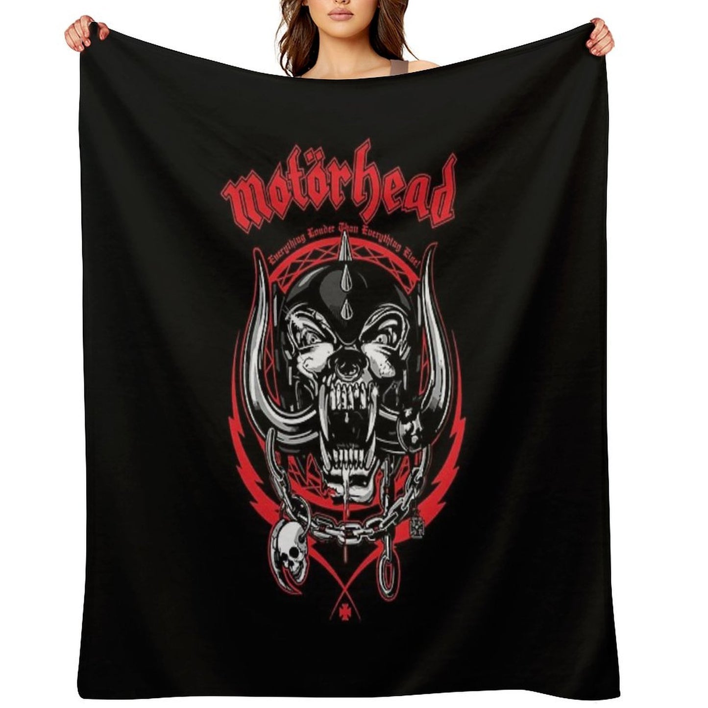 Rock N Roll 88motorhead Throw Blanket