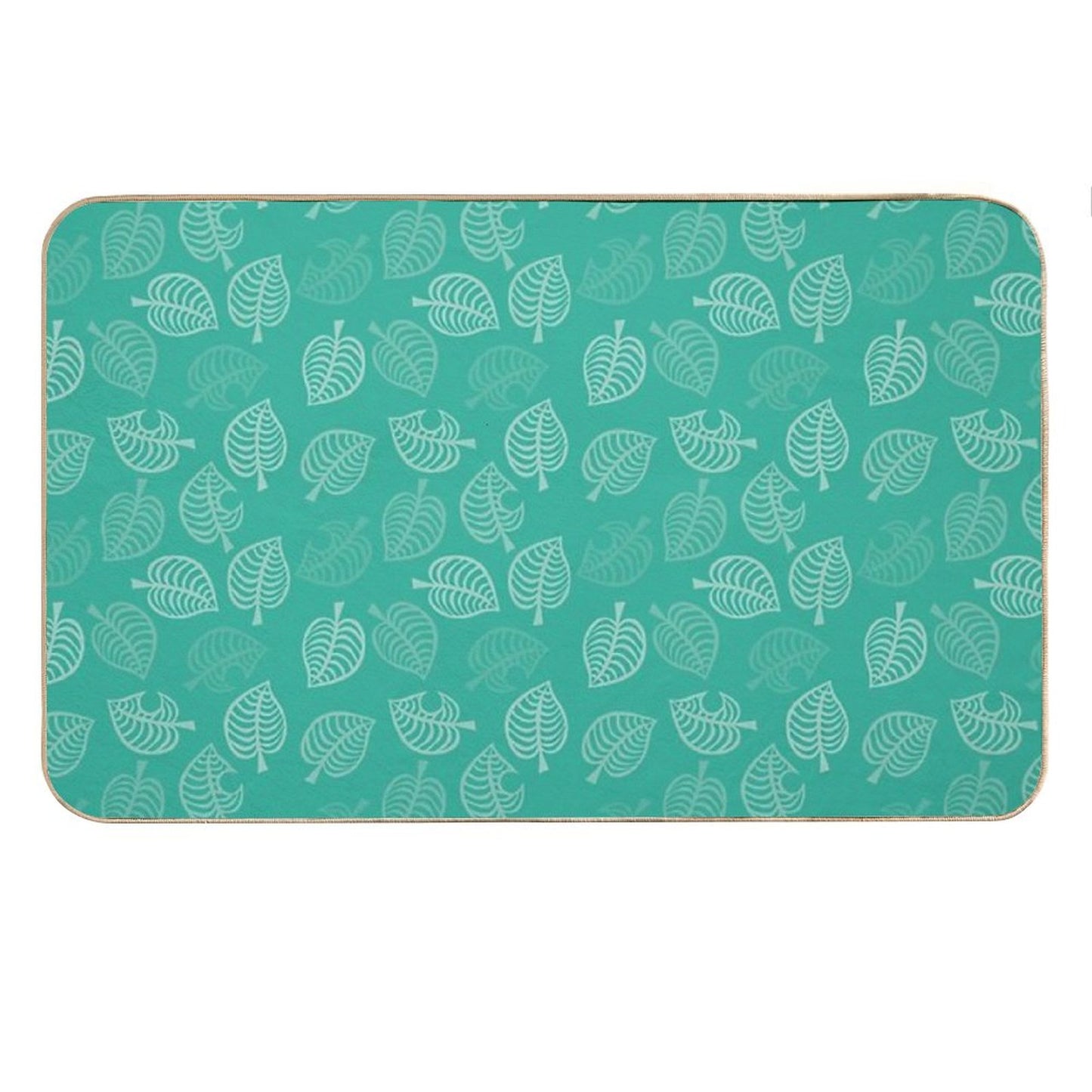 Nook Leaf in Turquoise Bath Mat