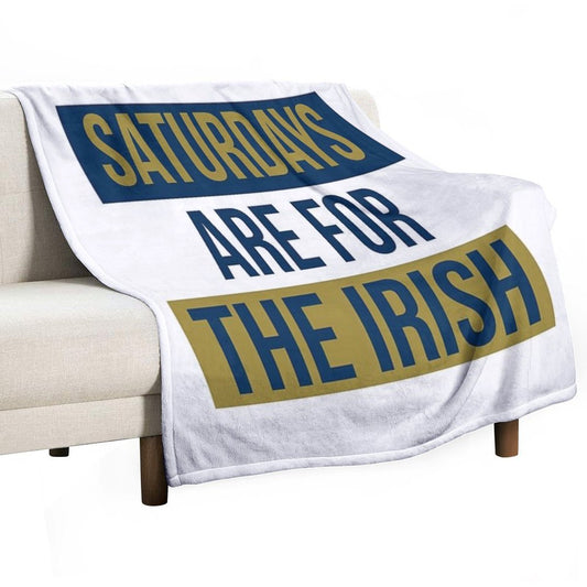 Saturdays Are For The Irish Shirts & Stickers Throw Blanket