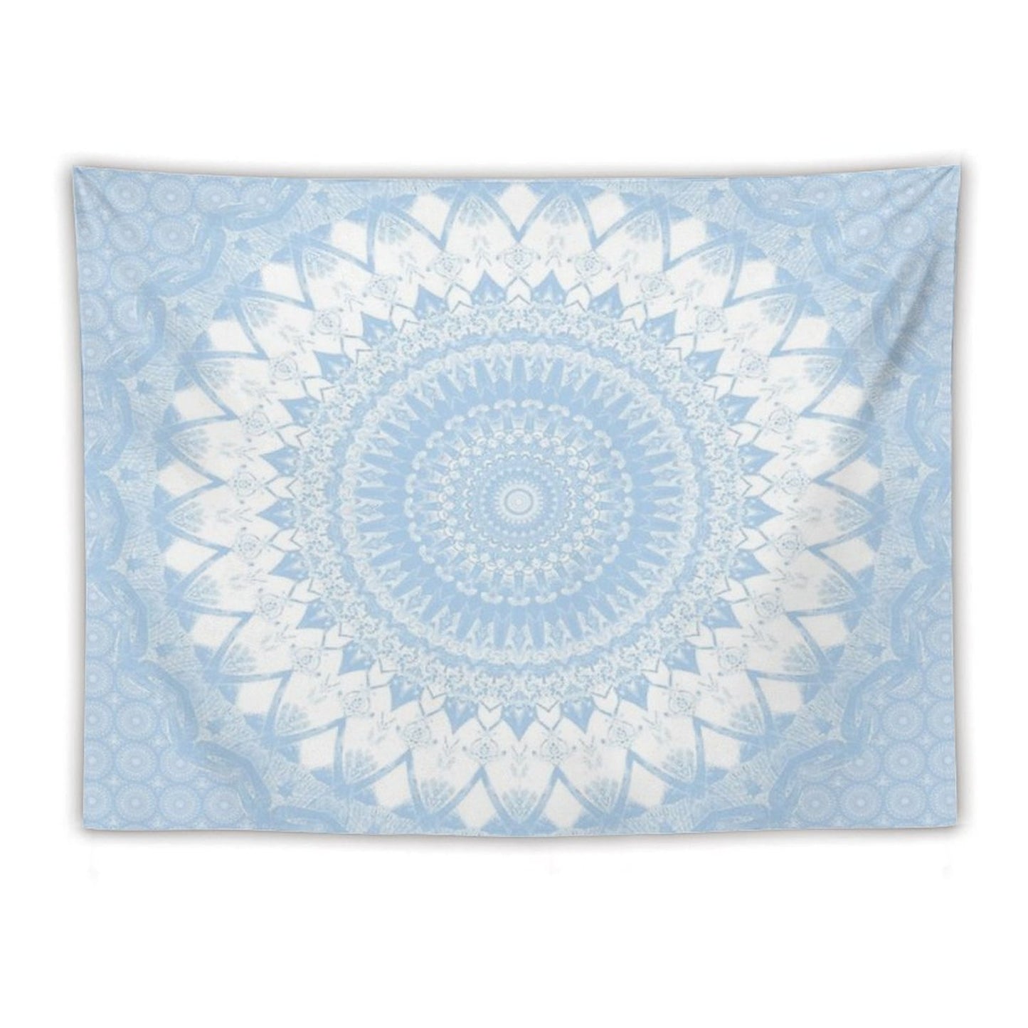 Baby Blue Boho Mandala Tapestry