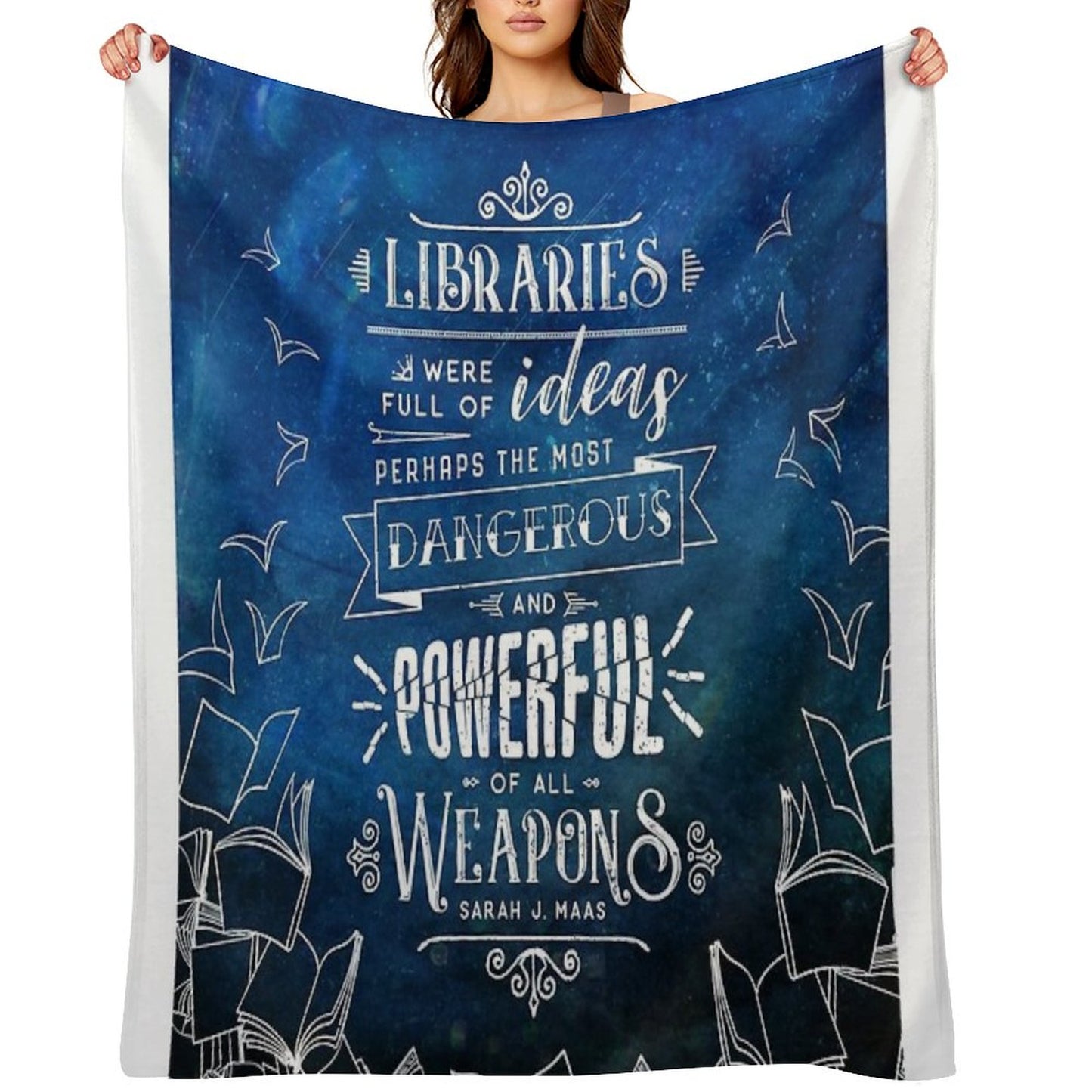 Libraries Throw Blanket